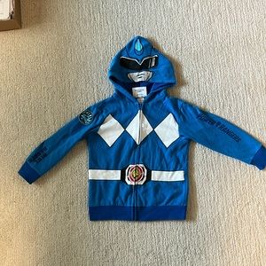 Blue power ranger sweatshirt - size 6.